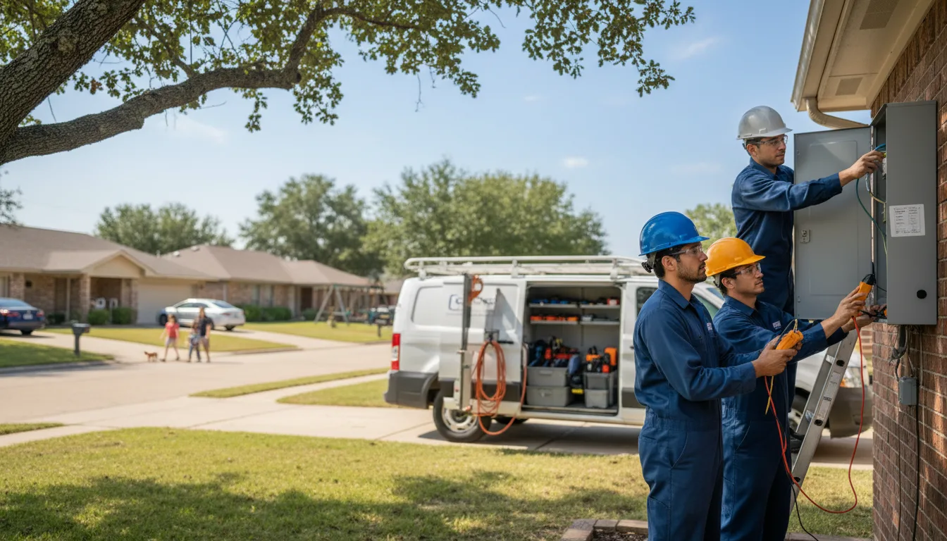 Certified electrician providing emergency electrical services in Crozier, VA